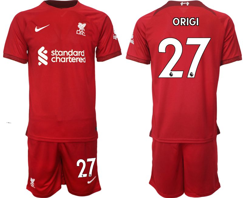 Men 2022-2023 Club Liverpool home red #27 Soccer Jersey